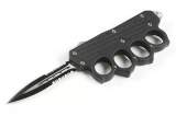 MT 4 Finger Hand Tank Knuckle OTF Automatic Knife (3.6" Serr) (6)