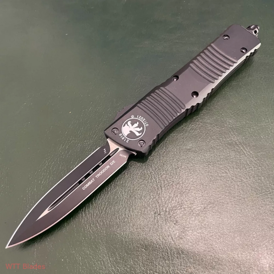 MT Combat Troodon D/E OTF Automatic Knife (3.8" Black)