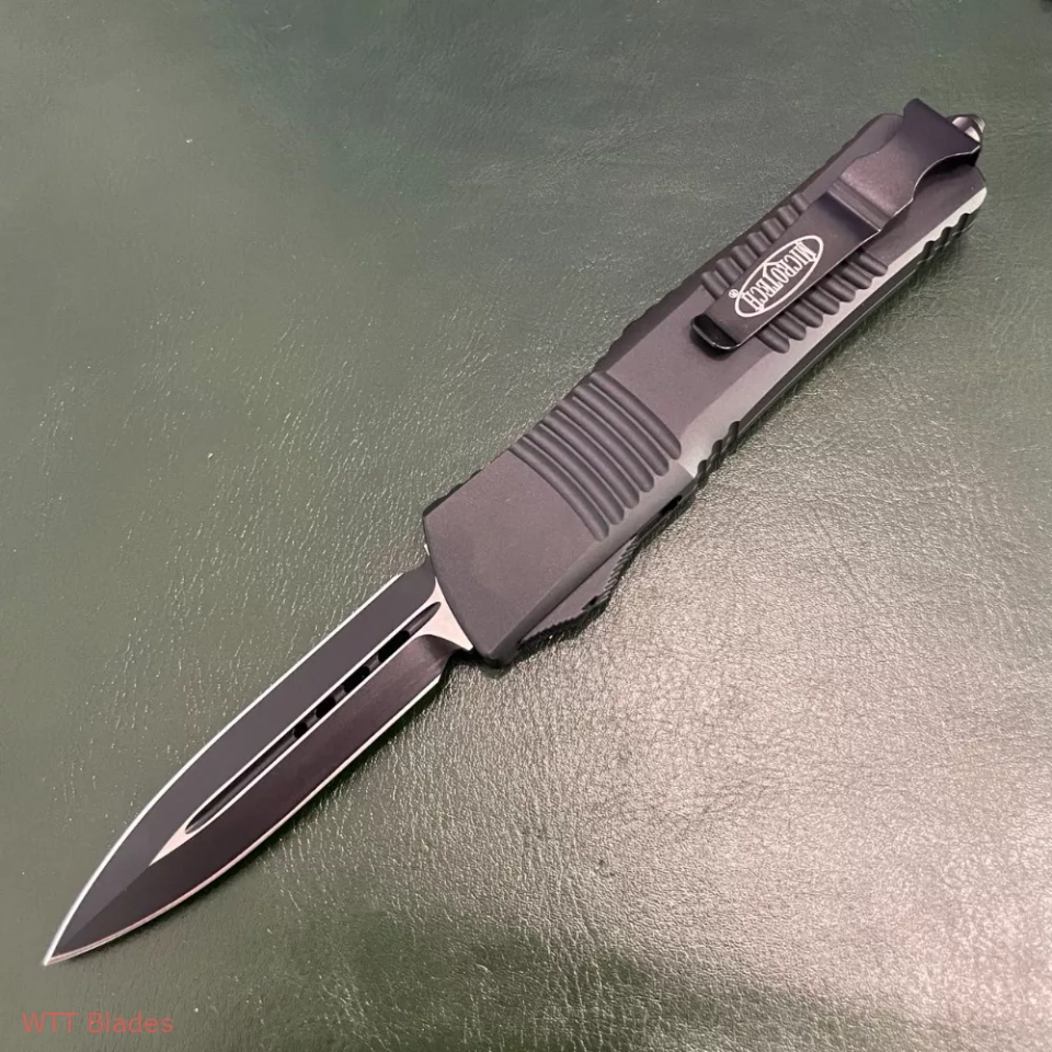 MT Combat Troodon D/E OTF Automatic Knife (3.8" Black) (2) MT Combat Troodon D/E OTF Automatic Knife (3.8" Black) (2)
