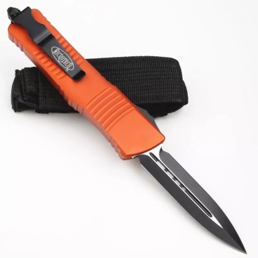 MT Combat Troodon D/E OTF Automatic Knife Orange (3.8" Black)