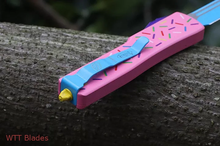 MT Dessert Warrior UTX-70 D/E OTF Donut Pink Mini(2.4" Blue) (3) MT Dessert Warrior UTX-70 D/E OTF Donut Pink Mini(2.4" Blue) (3)