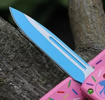 MT Dessert Warrior UTX-70 D/E OTF Donut Pink Mini(2.4" Blue) (5) MT Dessert Warrior UTX-70 D/E OTF Donut Pink Mini(2.4" Blue) (5)