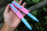 MT Dessert Warrior UTX-85 D/E OTF Automatic Knife Dounut Pink(3.10" Blue) (2) MT Dessert Warrior UTX-85 D/E OTF Automatic Knife Dounut Pink(3.10" Blue) (2)