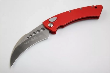 MT Hawk Automatic Knife Red (4" Two Tone Stonewash) MT Hawk Automatic Knife Red (4" Two Tone Stonewash)
