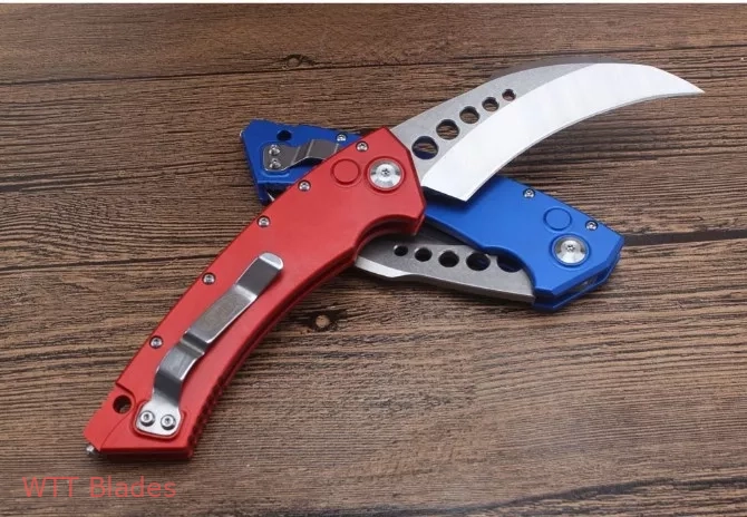MT Hawk Automatic Knife Red (4" Two Tone Stonewash) (6) MT Hawk Automatic Knife Red (4" Two Tone Stonewash) (6)