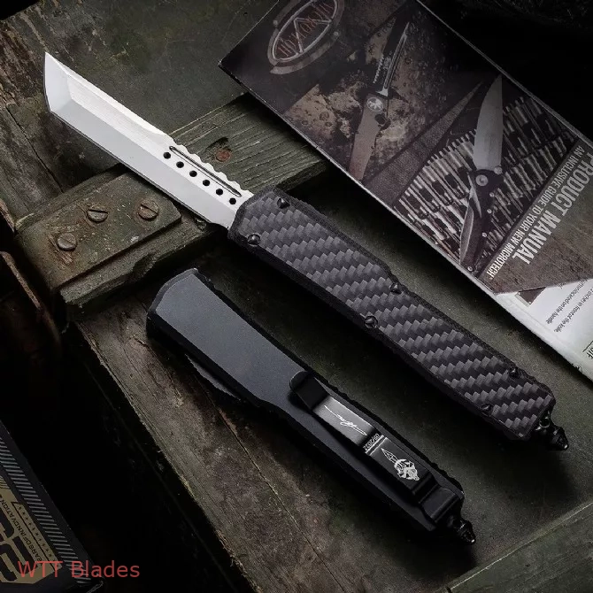 MT Ultratech Hellhound Tanto OTF Knife Carbon Fiber + Aluminium Hardware (3.5" Mirror) (2) MT Ultratech Hellhound Tanto OTF Knife Carbon Fiber + Aluminium Hardware (3.5" Mirror) (2)