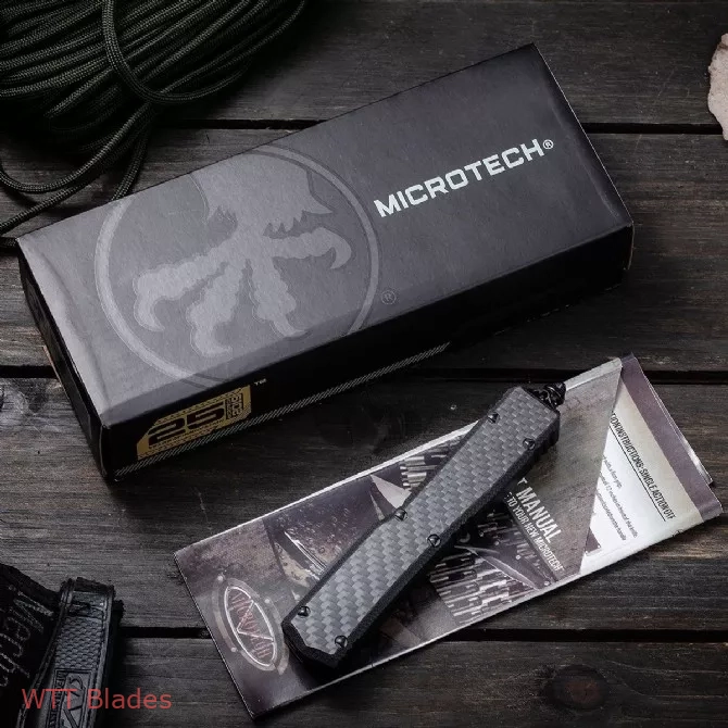 MT Ultratech Hellhound Tanto OTF Knife Carbon Fiber + Aluminium Hardware (3.5" Mirror) (8) MT Ultratech Hellhound Tanto OTF Knife Carbon Fiber + Aluminium Hardware (3.5" Mirror) (8)