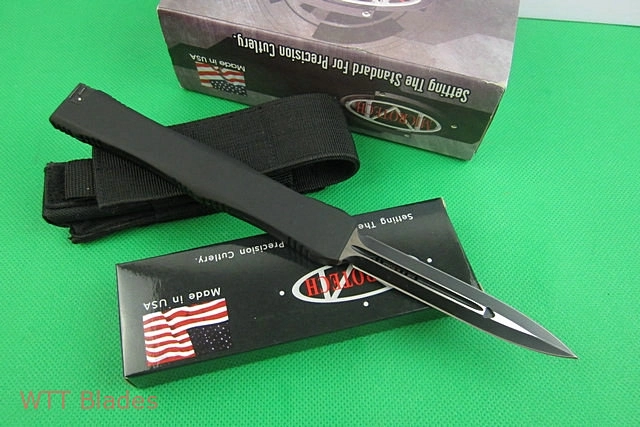 Nemesis IV OTF Automatic Knife (4.2" Black Plain) (2) Nemesis IV OTF Automatic Knife (4.2" Black Plain) (2)