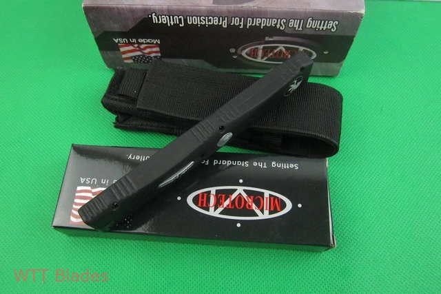 Nemesis IV OTF Automatic Knife (4.2" Black Plain) (7) Nemesis IV OTF Automatic Knife (4.2" Black Plain) (7)