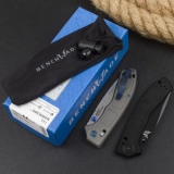 New BM Narrows 748 AXIS Lock Knife Titanium M390 knive (3.4" Satin) (3) New BM Narrows 748 AXIS Lock Knife Titanium M390 knive (3.4" Satin) (3)
