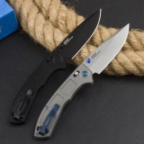 New BM Narrows 748 AXIS Lock Knife Titanium M390 knive (3.4" Satin) (7) New BM Narrows 748 AXIS Lock Knife Titanium M390 knive (3.4" Satin) (7)