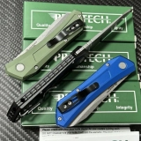 PT Blue/Green/Black T6 Aluminum Alloy Handle CPM MagnaCut Blade Side Jumping Folding Knife (7.48 IN Tri Color) DS101 (6) PT Blue/Green/Black T6 Aluminum Alloy Handle CPM MagnaCut Blade Side Jumping Folding Knife (7.48 IN Tri Color) DS101 (6)