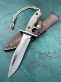 Rambo: Mini Last Blood Heartstopper Fixed Blade Knife (6" Satin) Rambo: Mini Last Blood Heartstopper Fixed Blade Knife (6" Satin)
