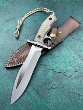 Rambo: Mini Last Blood Heartstopper Fixed Blade Knife (6" Satin)