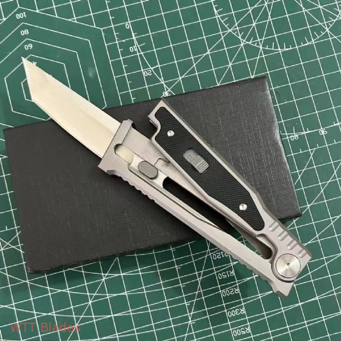 EXO-M Tanto Gravity Knife Black Burlap Micarta (3.2") EXO-M Tanto Gravity Knife Black Burlap Micarta (3.2")