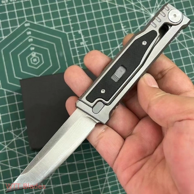 EXO-M Tanto Gravity Knife Black Burlap Micarta (3.2") (4) EXO-M Tanto Gravity Knife Black Burlap Micarta (3.2") (4)