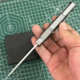 EXO-M Tanto Gravity Knife Black Burlap Micarta (3.2") (5) EXO-M Tanto Gravity Knife Black Burlap Micarta (3.2") (5)