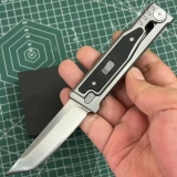 EXO-M Gravity Knife Aluminium/Black Burlap Micarta (3.2") (8) EXO-M Gravity Knife Aluminium/Black Burlap Micarta (3.2") (8)