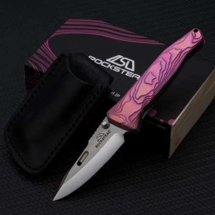 SAI-ZDP Liner Lock Knife Black DLC Ti (3.25" Mirror Polish)