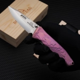 SAI-ZDP Liner Lock Knife Black DLC Ti (3.25" Mirror Polish) (2)