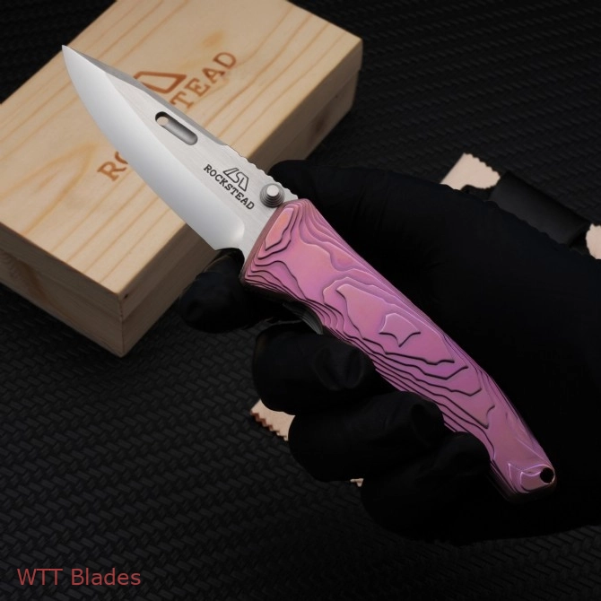 SAI-ZDP Liner Lock Knife Black DLC Ti (3.25" Mirror Polish) (2)