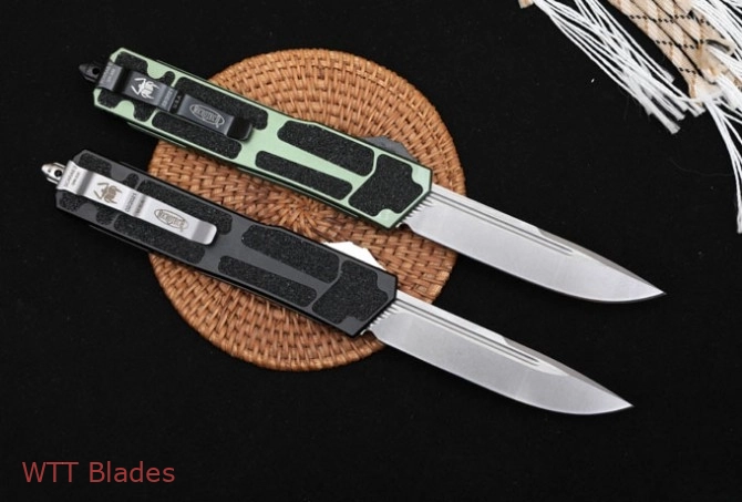 Scarab II S/E OTF Automatic Knife Black (3.75" Stonewash) (2)