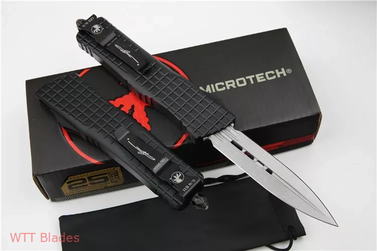 Signature Combat Troodon Delta D/E OTF Auto Knife Black (3.75" Stonewash) Signature Combat Troodon Delta D/E OTF Auto Knife Black (3.75" Stonewash)