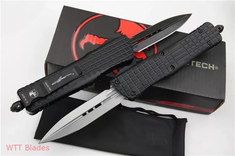 Signature Combat Troodon Delta D/E OTF Auto Knife Black (3.75" Stonewash) (4) Signature Combat Troodon Delta D/E OTF Auto Knife Black (3.75" Stonewash) (4)