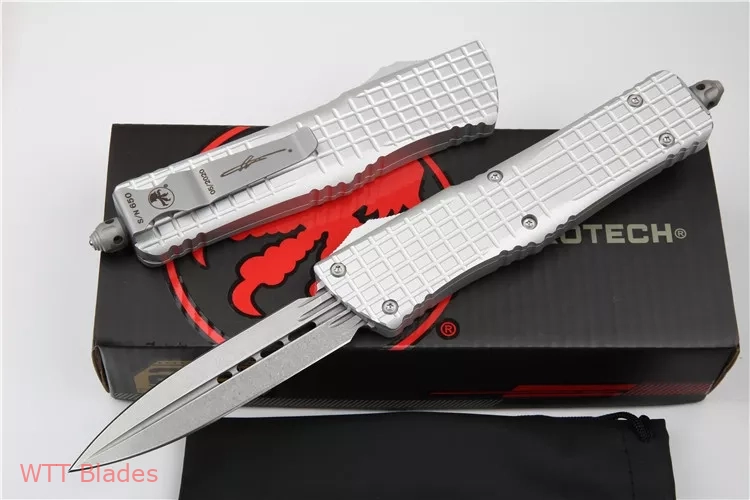 Signature Series Combat Troodon Delta D/E OTF Auto Knife Silver (3.75" Stonewash) Signature Series Combat Troodon Delta D/E OTF Auto Knife Silver (3.75" Stonewash)