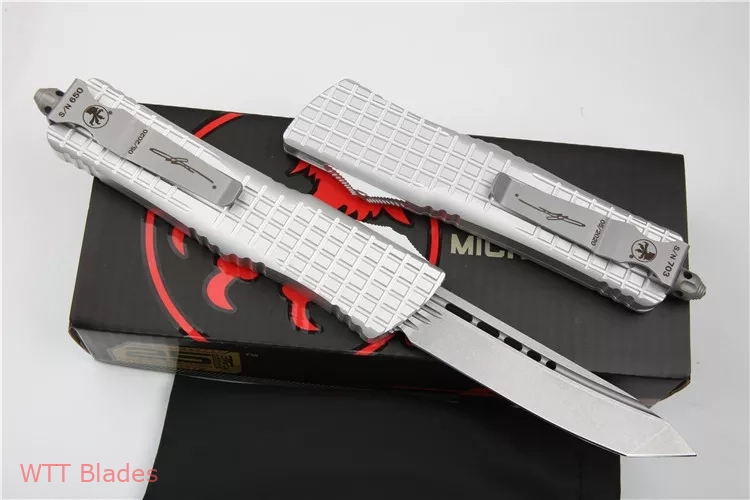 Signature Series Combat Troodon Delta Tanto Auto Knife Silver (3.75 DLC) (3) Signature Series Combat Troodon Delta Tanto Auto Knife Silver (3.75 DLC) (3)