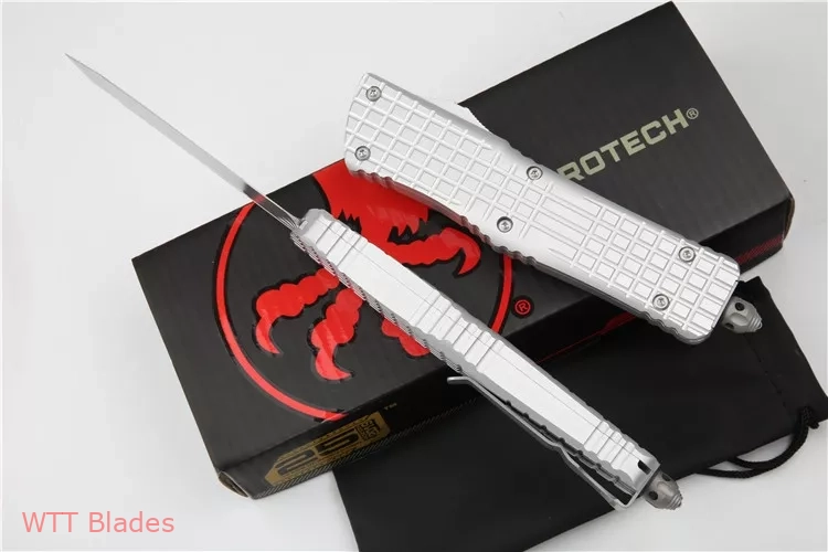 Signature Series Combat Troodon Delta Tanto Auto Knife Silver (3.75 DLC) (4) Signature Series Combat Troodon Delta Tanto Auto Knife Silver (3.75 DLC) (4)