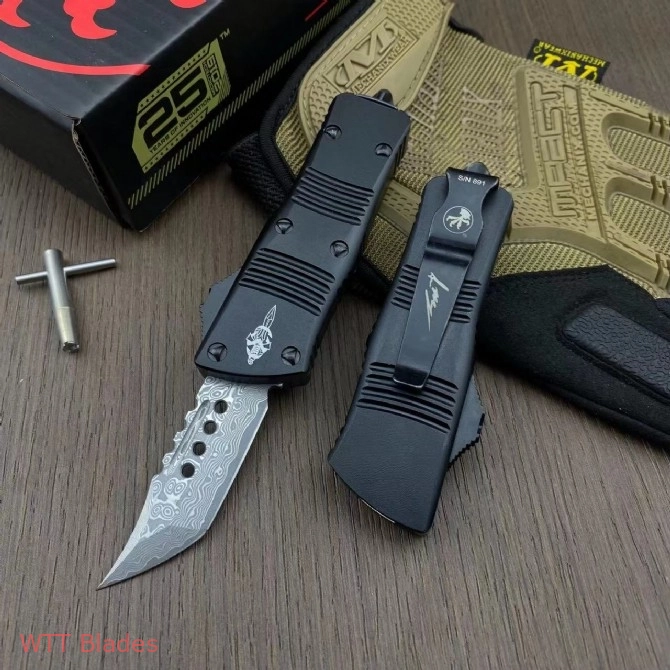 Signature Series Troodon Mini CA Legal OTF Auto Black (1.9" Dam) (4) Signature Series Troodon Mini CA Legal OTF Auto Black (1.9" Dam) (4)