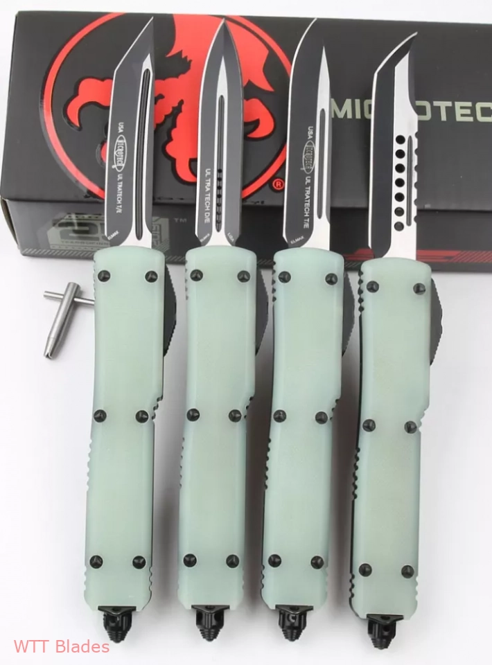Signature Series UTX-70 Hellhound Tanto OTF Auto Knife Jade G-10 (2.4" Black) (3) Signature Series UTX-70 Hellhound Tanto OTF Auto Knife Jade G-10 (2.4" Black) (3)