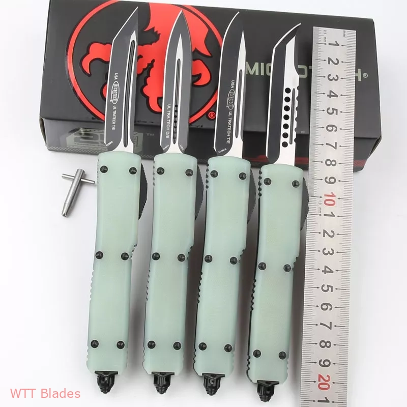 Signature Series UTX-70 S/E OTF Auto Knife Jade G-10 (2.4" Black) (2) Signature Series UTX-70 S/E OTF Auto Knife Jade G-10 (2.4" Black) (2)