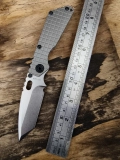SMF Tanto Ti Folding Knife (3.9" Stonewash Plain) (5) SMF Tanto Ti Folding Knife (3.9" Stonewash Plain) (5)