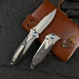 Socom Bravo Mini Spear Point Frame Lock Knife Ti/CF (3.4" Satin) (3) Socom Bravo Mini Spear Point Frame Lock Knife Ti/CF (3.4" Satin) (3)