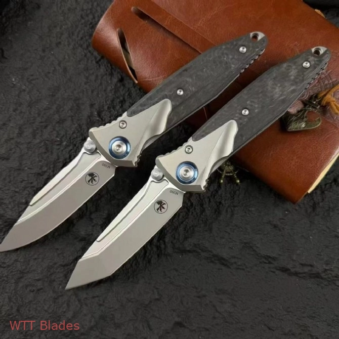 Socom Bravo Mini Spear Point Frame Lock Knife Ti/CF (3.4" Satin) (8) Socom Bravo Mini Spear Point Frame Lock Knife Ti/CF (3.4" Satin) (8)