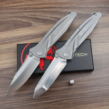 Socom Delta Frame Lock Knife Titanium (4" Satin)