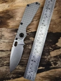 SMF Spear Point Ti Folding Knife (3.9" Stonewash Plain) SMF Spear Point Ti Folding Knife (3.9" Stonewash Plain)