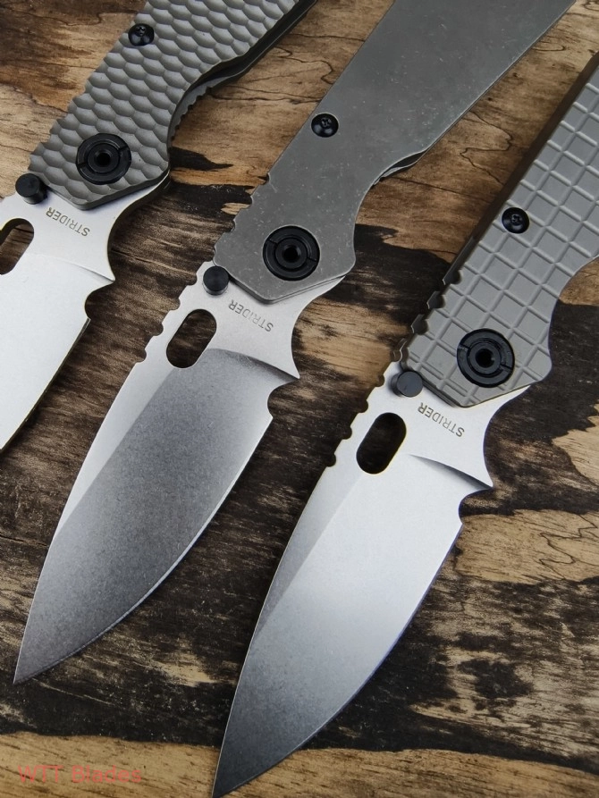 SMF Spear Point Ti Folding Knife (3.9" Stonewash Plain) (3) SMF Spear Point Ti Folding Knife (3.9" Stonewash Plain) (3)