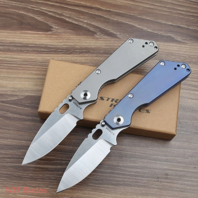 Strider Knives SnG Titanium (3.5" Stonewash Plain) (2) Strider Knives SnG Titanium (3.5" Stonewash Plain) (2)