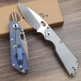Strider Knives SnG Titanium (3.5" Stonewash Plain) (3) Strider Knives SnG Titanium (3.5" Stonewash Plain) (3)