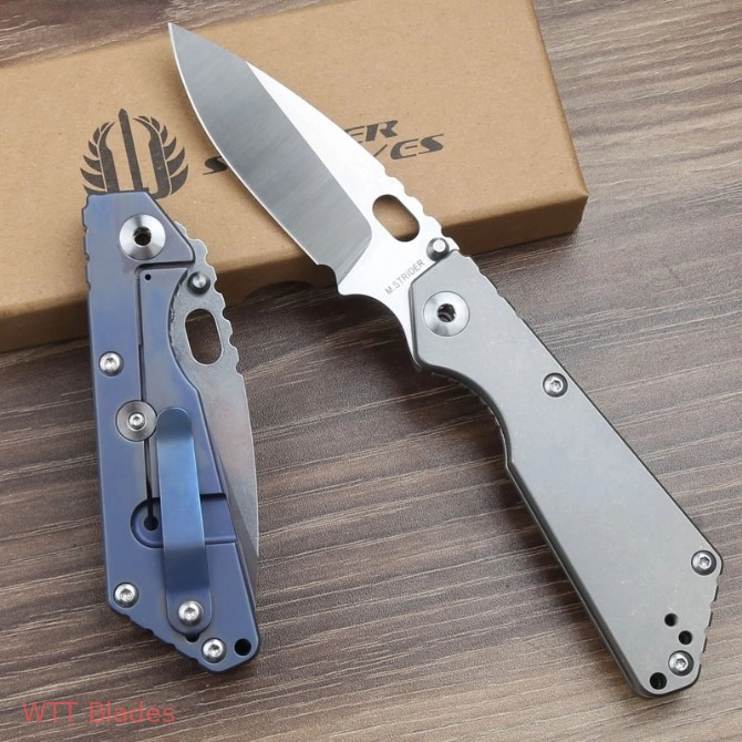 Strider Knives SnG Titanium (3.5" Stonewash Plain) (3) Strider Knives SnG Titanium (3.5" Stonewash Plain) (3)