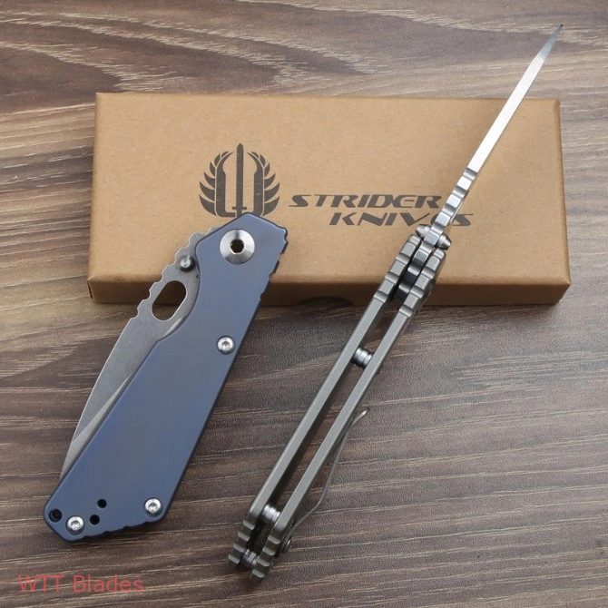 Strider Knives SnG Titanium (3.5" Stonewash Plain) (6) Strider Knives SnG Titanium (3.5" Stonewash Plain) (6)