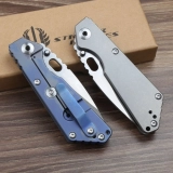 Strider Knives SnG Titanium (3.5" Stonewash Plain) (7) Strider Knives SnG Titanium (3.5" Stonewash Plain) (7)