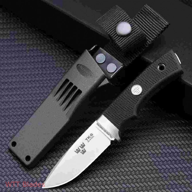 Tre Kronor Hunter Fixed Blade w/ Zytel Sheath (3.1" Satin) TK6Z Tre Kronor Hunter Fixed Blade w/ Zytel Sheath (3.1" Satin) TK6Z