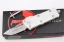 Troodon Mini T/E CA Legal OTF Automatic Knife White (1.9" Stonewash)