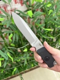 TT33 Fixed Blade Knife, URAN Systems Tactical Knife with Leather Sheath (3)