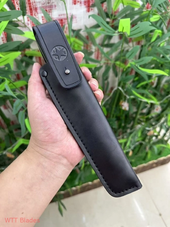 TT33 Fixed Blade Knife, URAN Systems Tactical Knife with Leather Sheath (7) TT33 Fixed Blade Knife, URAN Systems Tactical Knife with Leather Sheath (7)