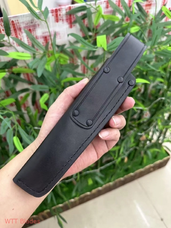 TT33 Fixed Blade Knife, URAN Systems Tactical Knife with Leather Sheath (8)